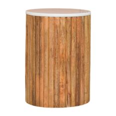 Fluted Marble Side Table
