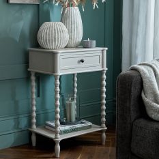 Camden Spindle Leg One Drawer Side Table