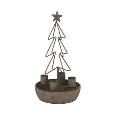 Nordic Wire Tree Tealight Candelabra