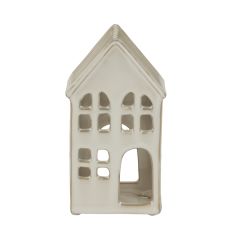 Glossy Ceramic Architectural Tea Light House