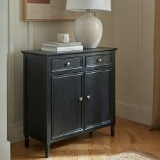 Contour Charcoal Turned Leg Sideboard