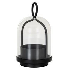 Nyx Large Candle Holder With Glass Cloche