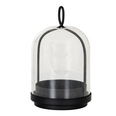 Nysa Medium Candle Holder With Glass Cloche