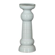 Sile Ribbed Ceramic Pillar Candle Holder
