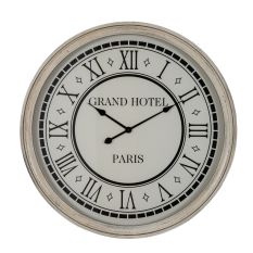 Grand Hotel Paris Distressed Wooden Wall Clock