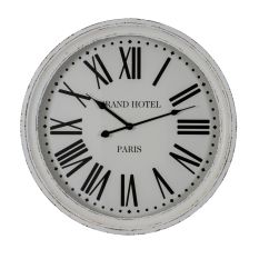 Hotel Paris White Clock With Glass