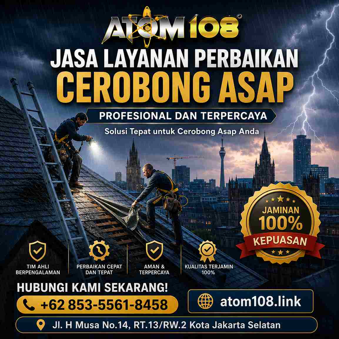 ATOM108: Jasa Layanan Perbaikan Cerobong Asap Profesional dan Terpercaya