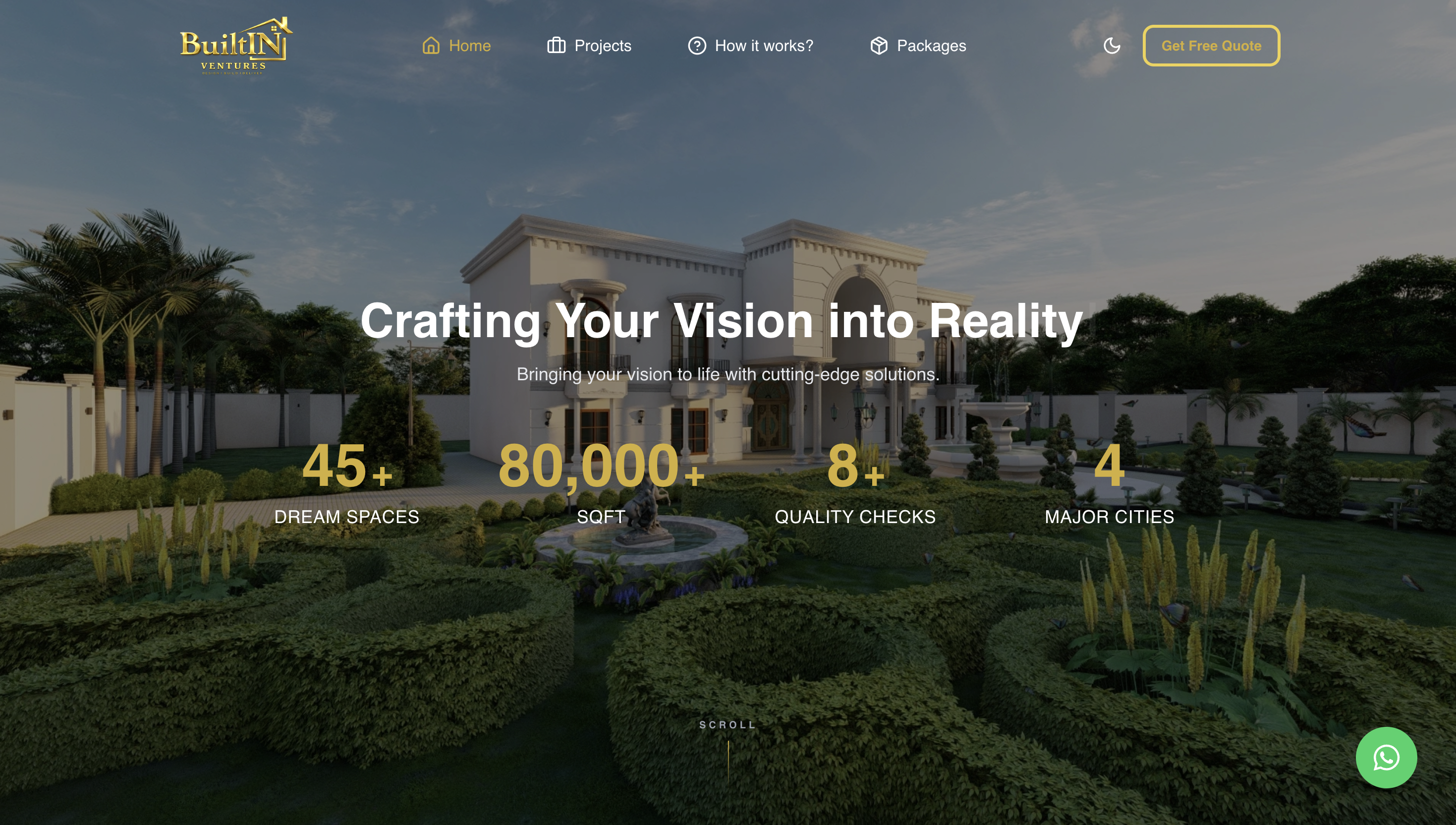 BuiltIN Ventures – Construction Company Website
