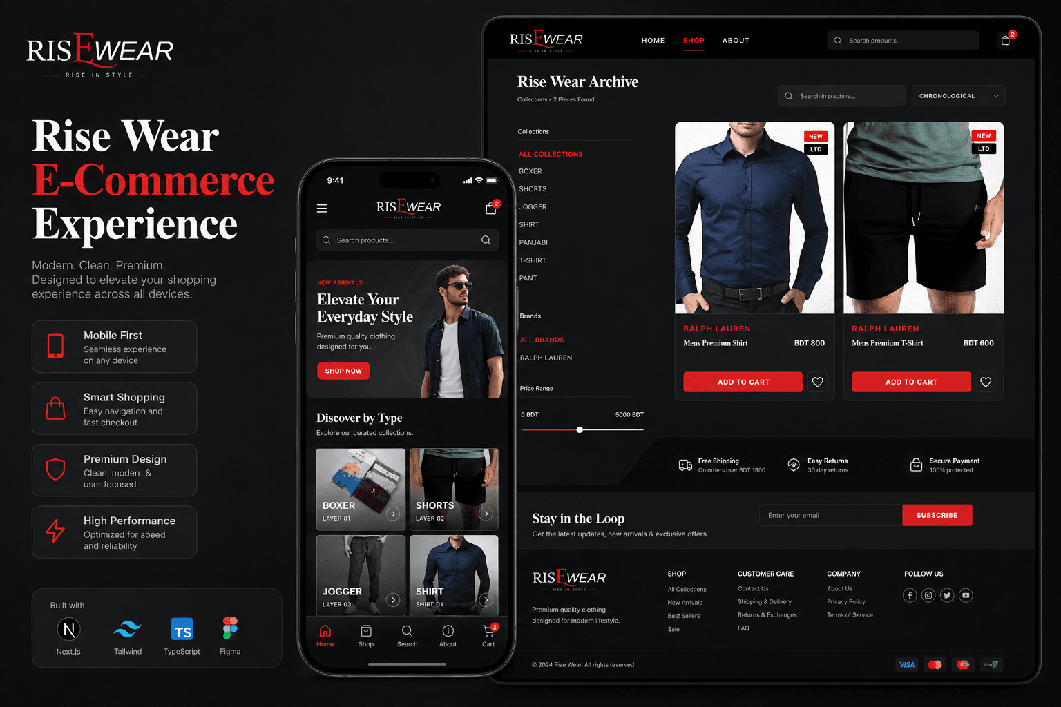RiseWear BD – Engineering a Scalable Next-Gen Fashion E-Commerce Platform