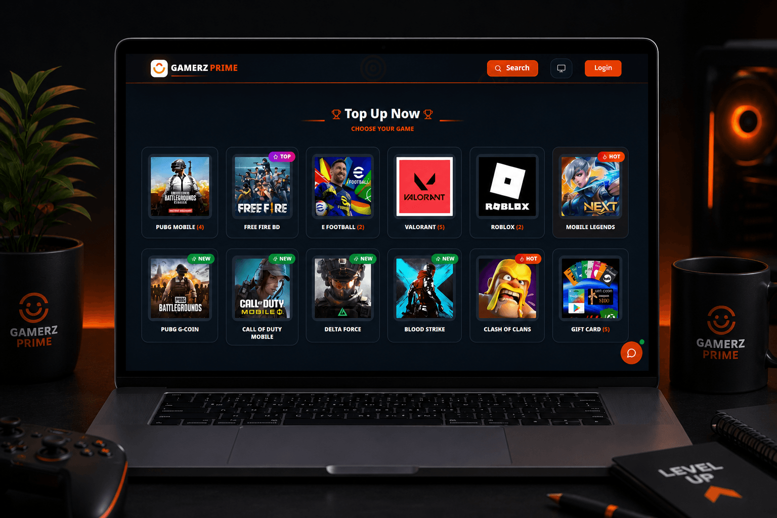 GamerzPrime – Next-Gen Digital Gaming Store, In-Game Currency & Top-Up Platform