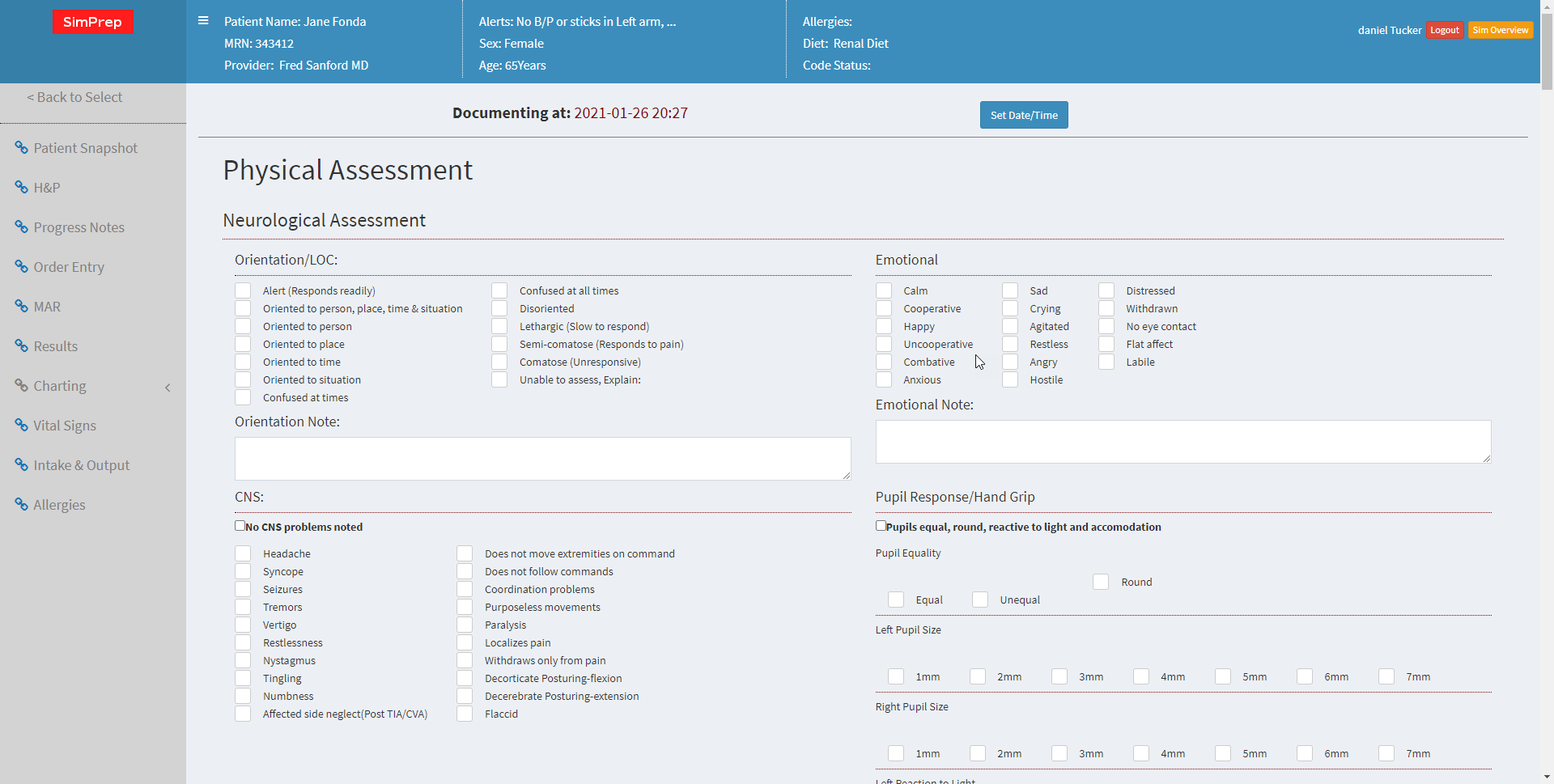 SimPrep nursing simulation software