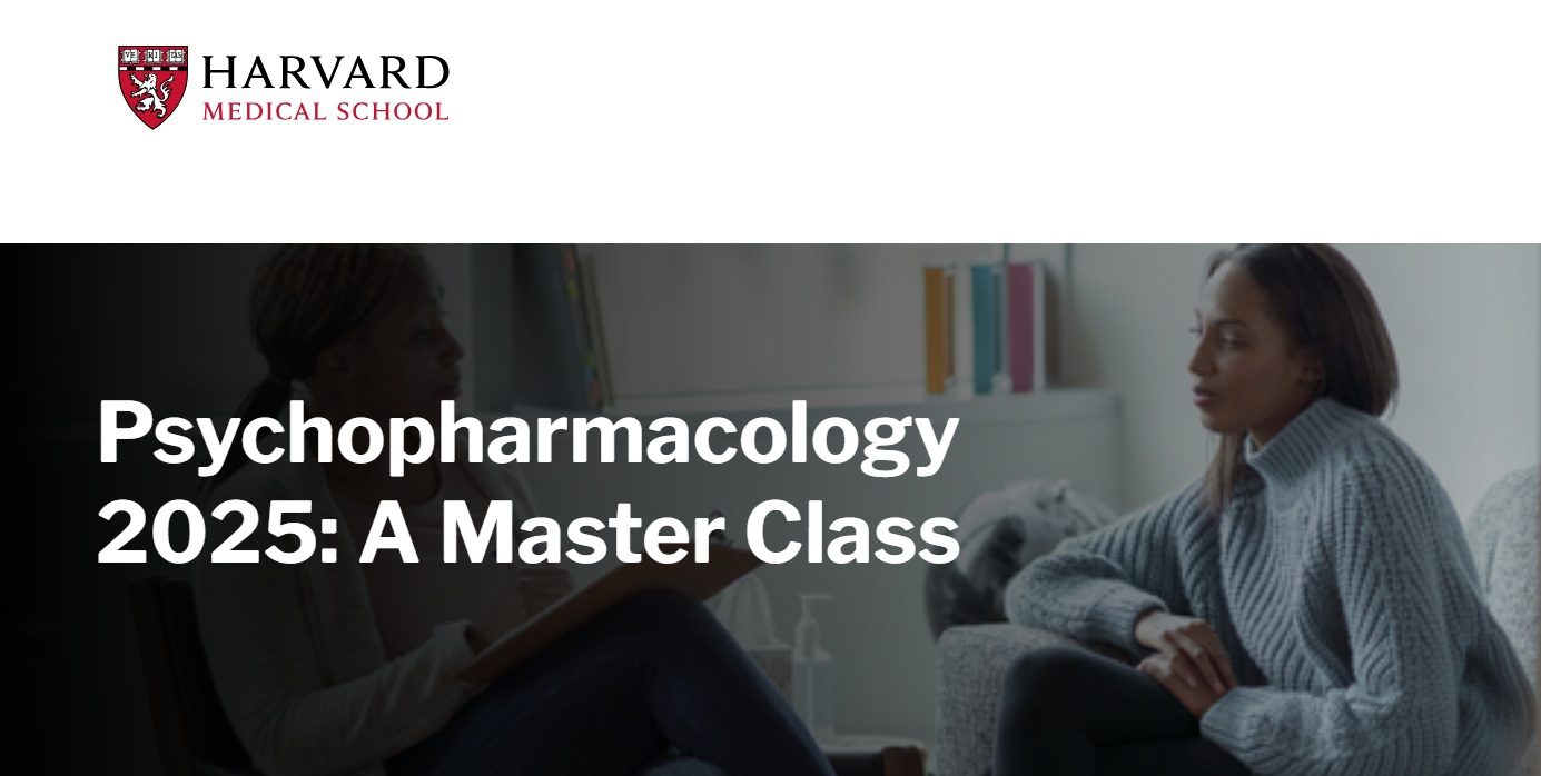 Harvard Psychopharmacology 2025: A Master Class cover
