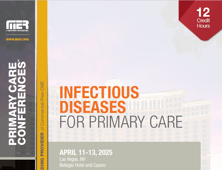 MER Infectious Diseases for Primary Care 2025 ( Bellagio Hotel and Casino) cover
