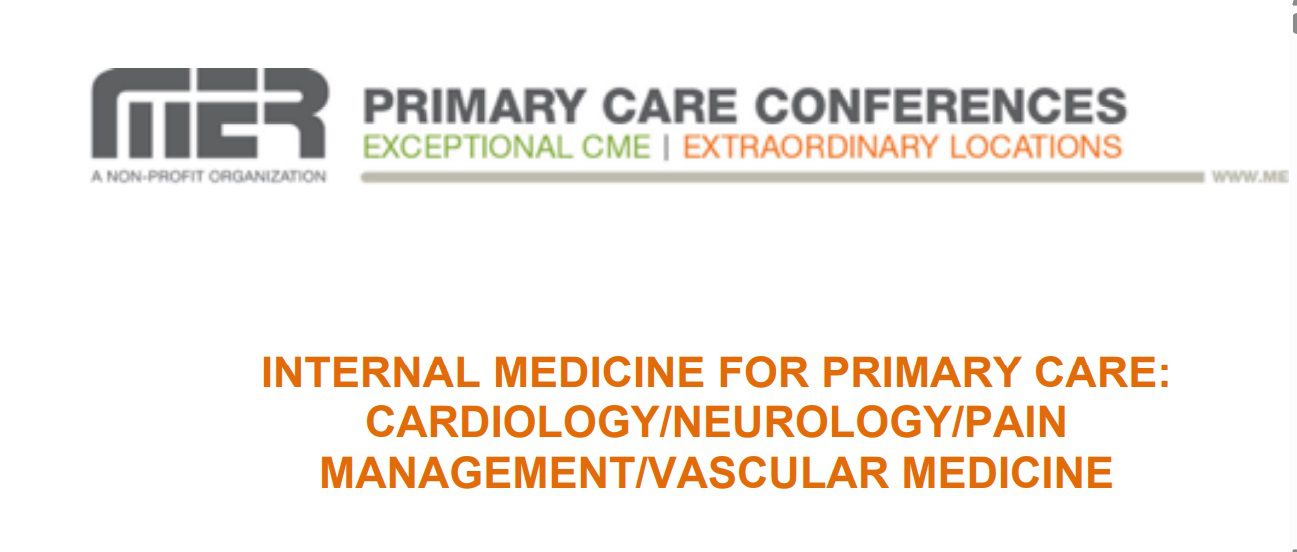 MER Internal Medicine for Primary Care: Cardio/Neuro/Pain/Vasc 2025 cover