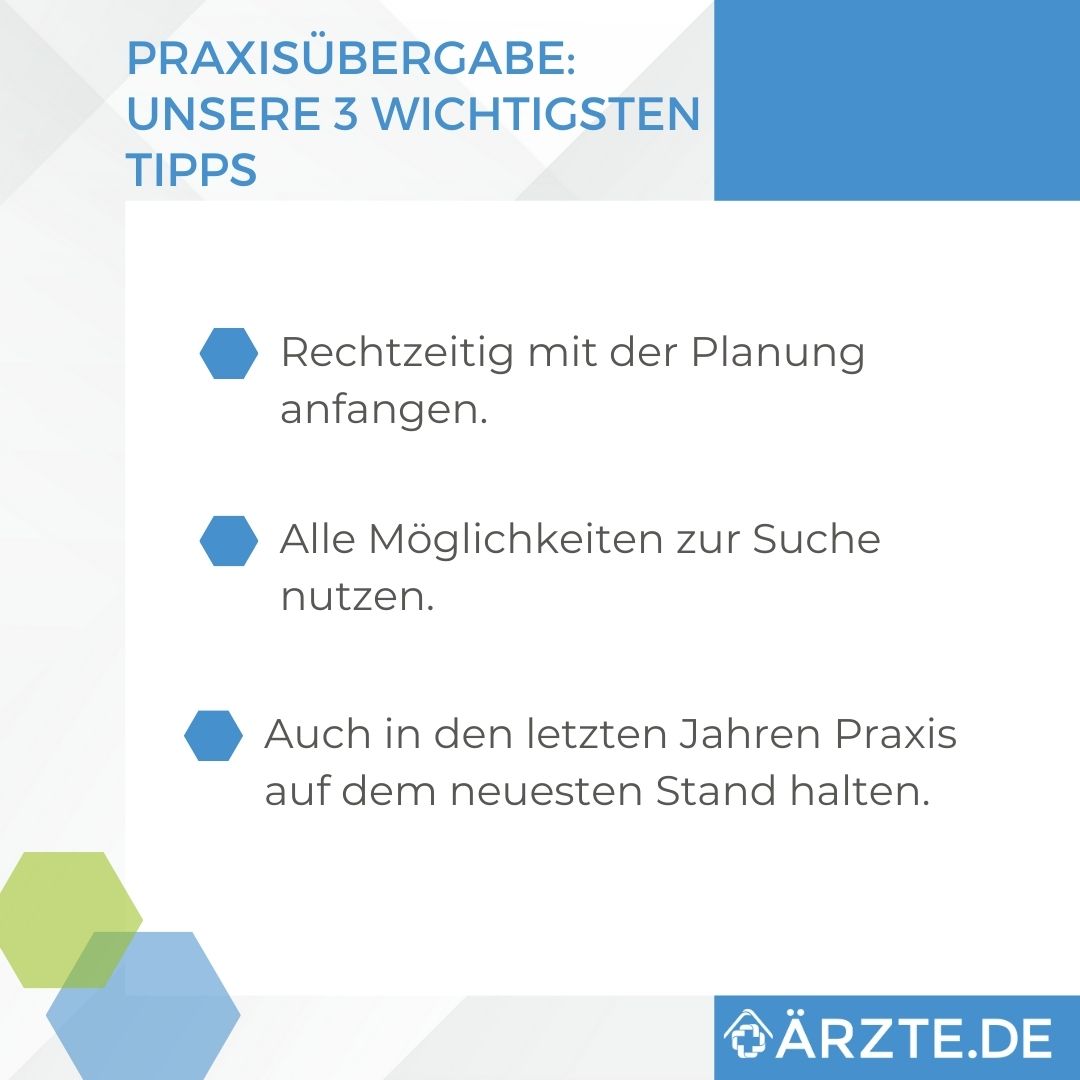 Praxisübernahme: 3 wichtigsten Tipps