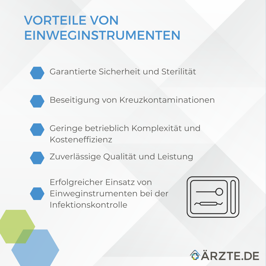 Verbesserte Infektionskontrolle durch chirurgische Einweginstrumente