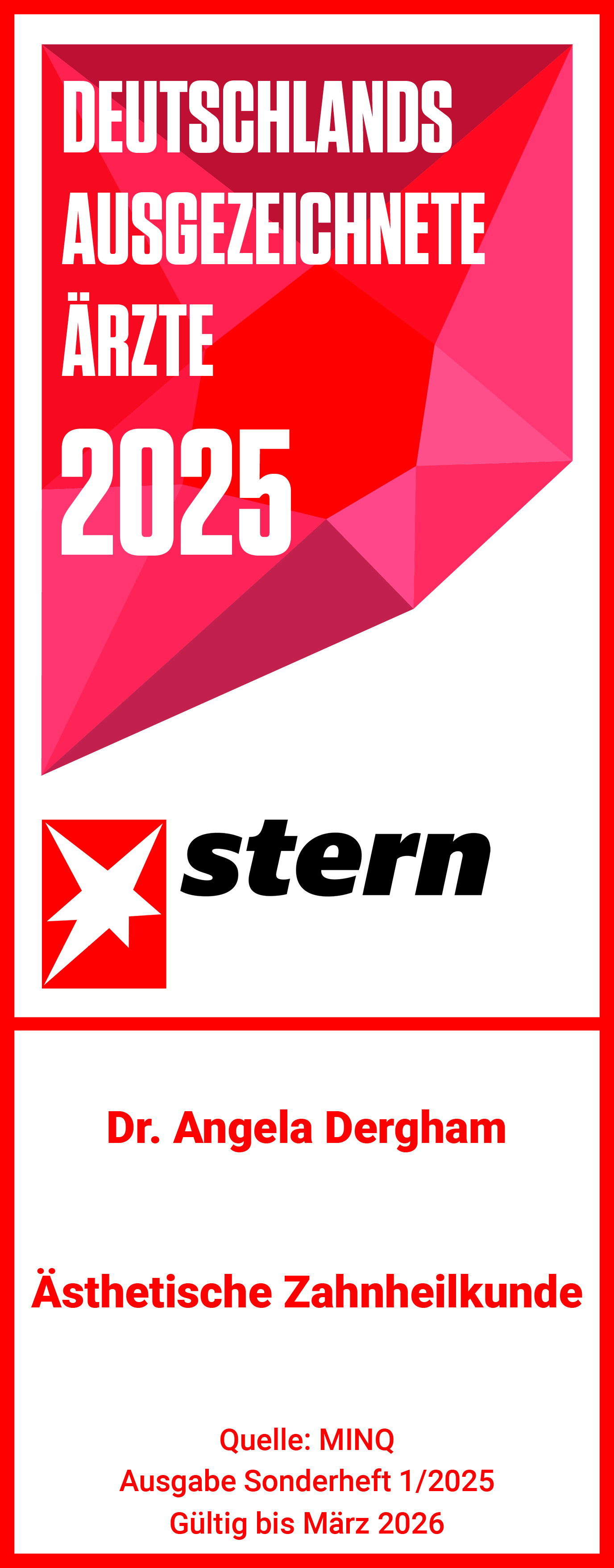 Dr. med. dent. Angela Dergham - Siegel