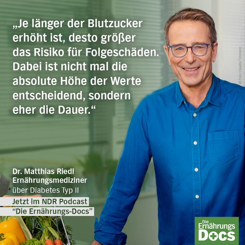Zitat Dr. Matthias Riedl "Die Ernährungsdocs" NDR-Podcast