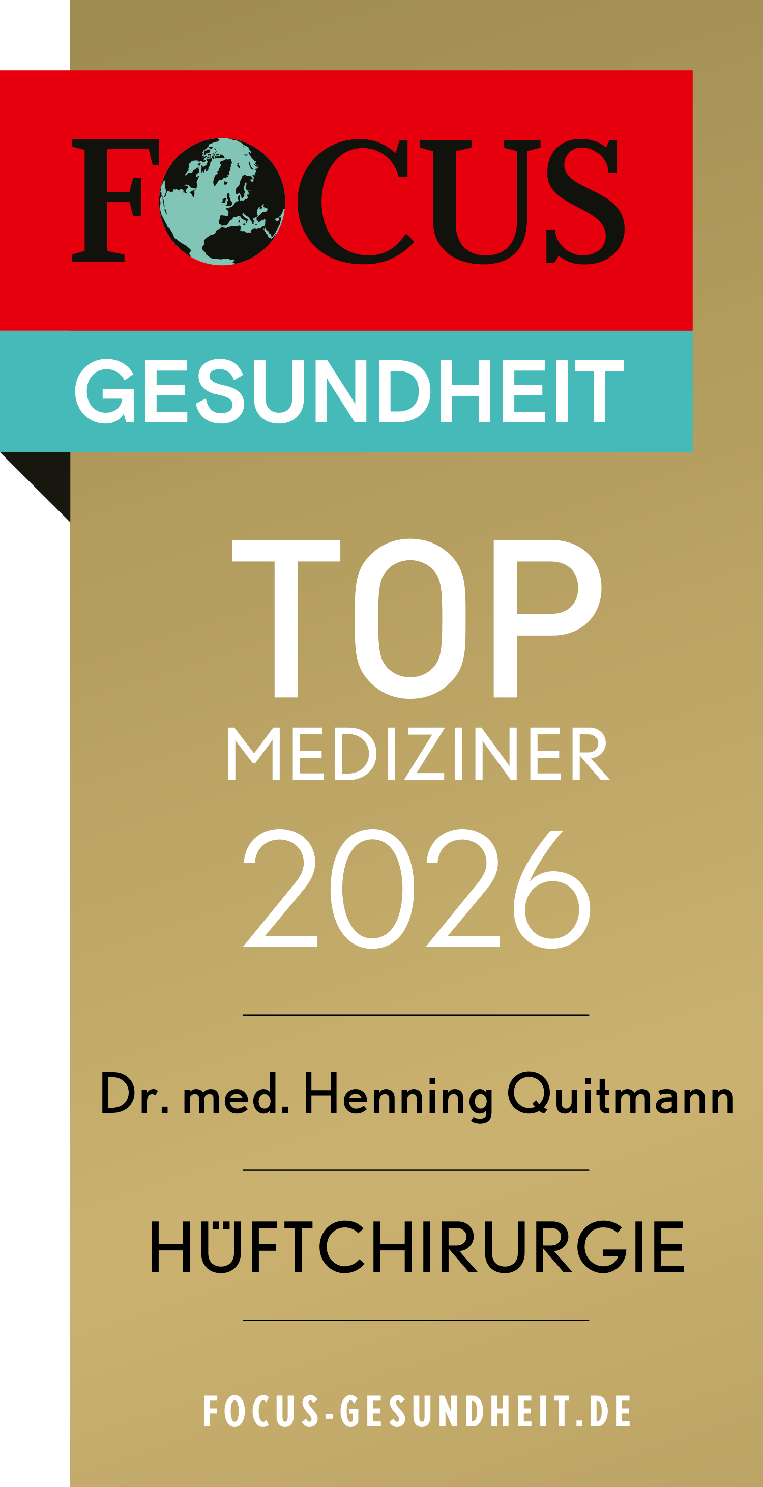 Dr. med. Henning Quitmann - Focus Siegel 2026