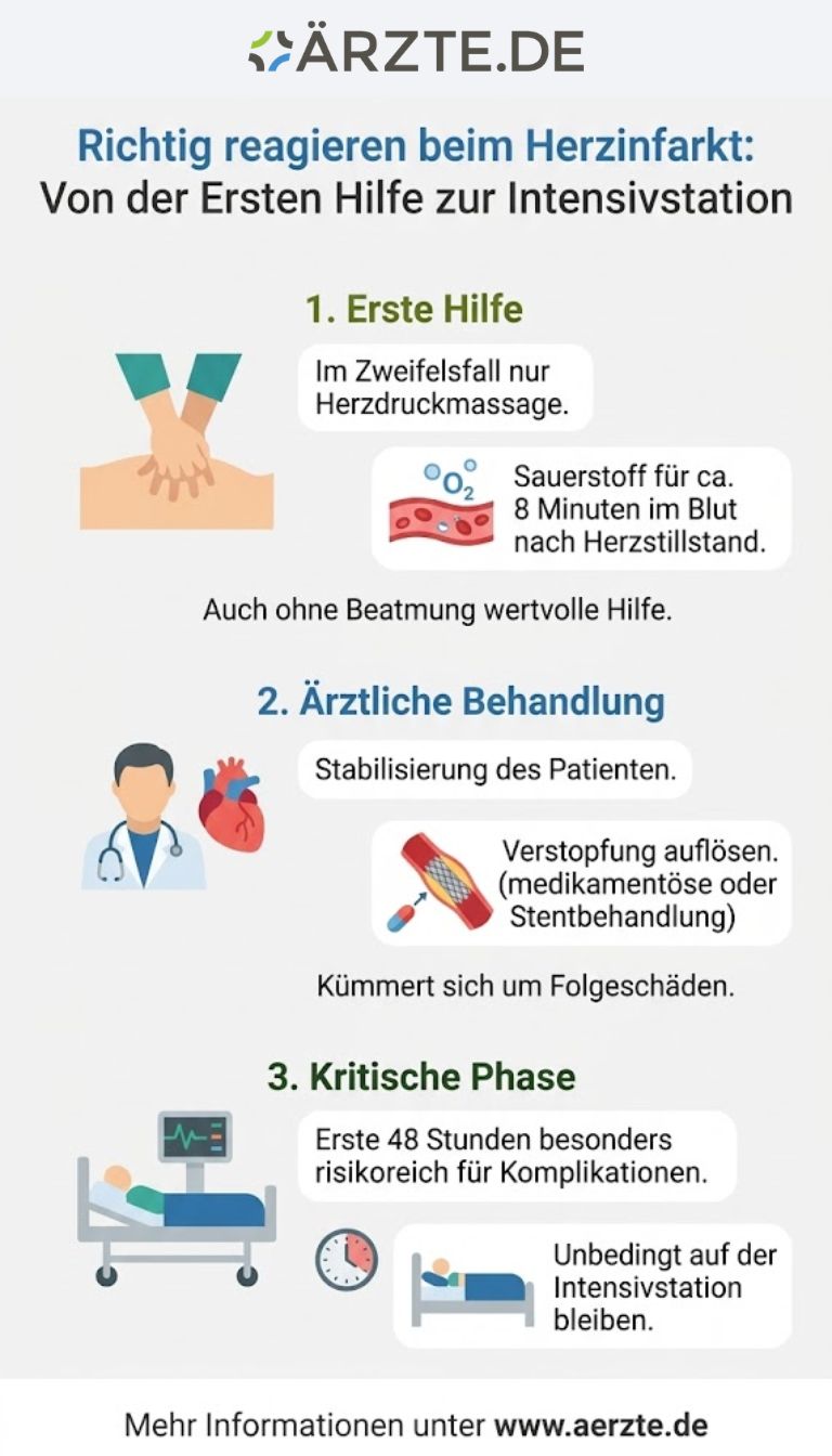 Grafik zeigt Wiederbelebungsmaßnahmen
