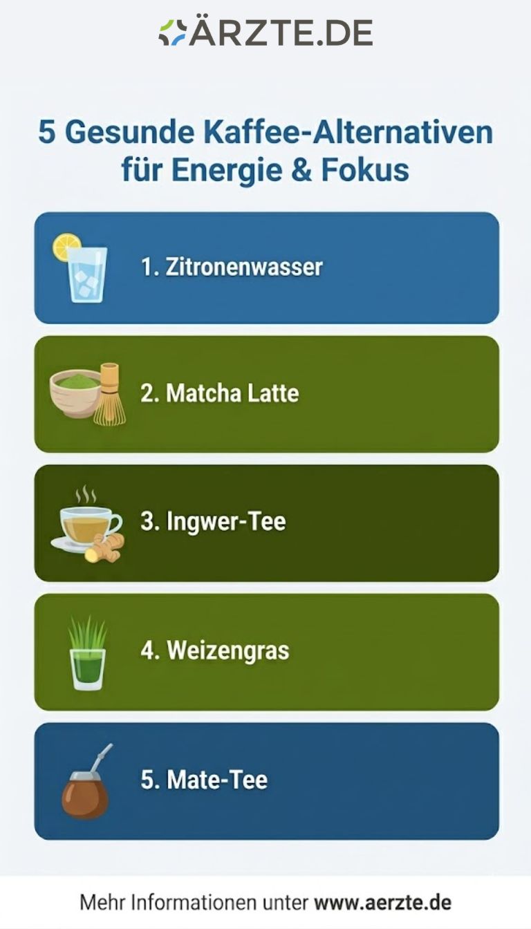 Grafik zu gesunden Alternativen zu Kaffee 