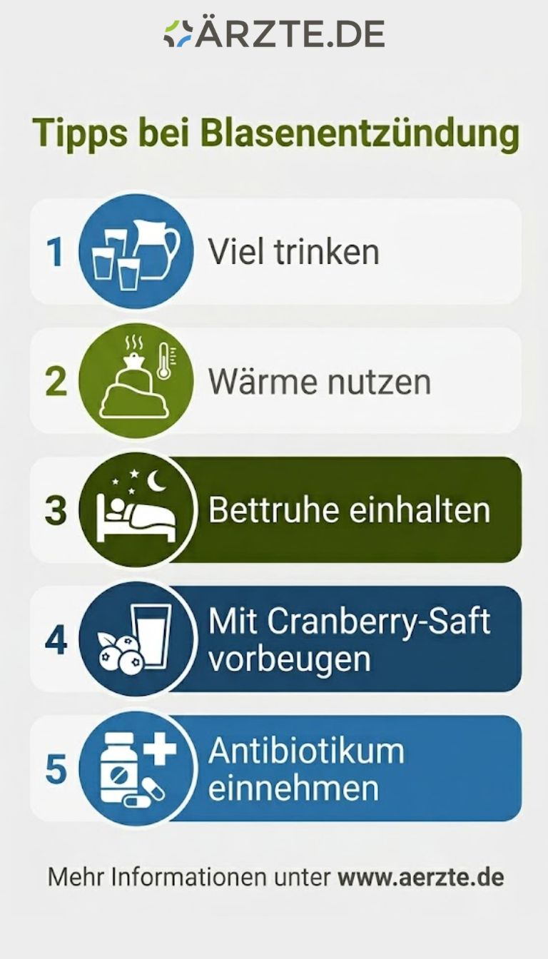 Übersicht über Tricks bei einer Blasenentzündung