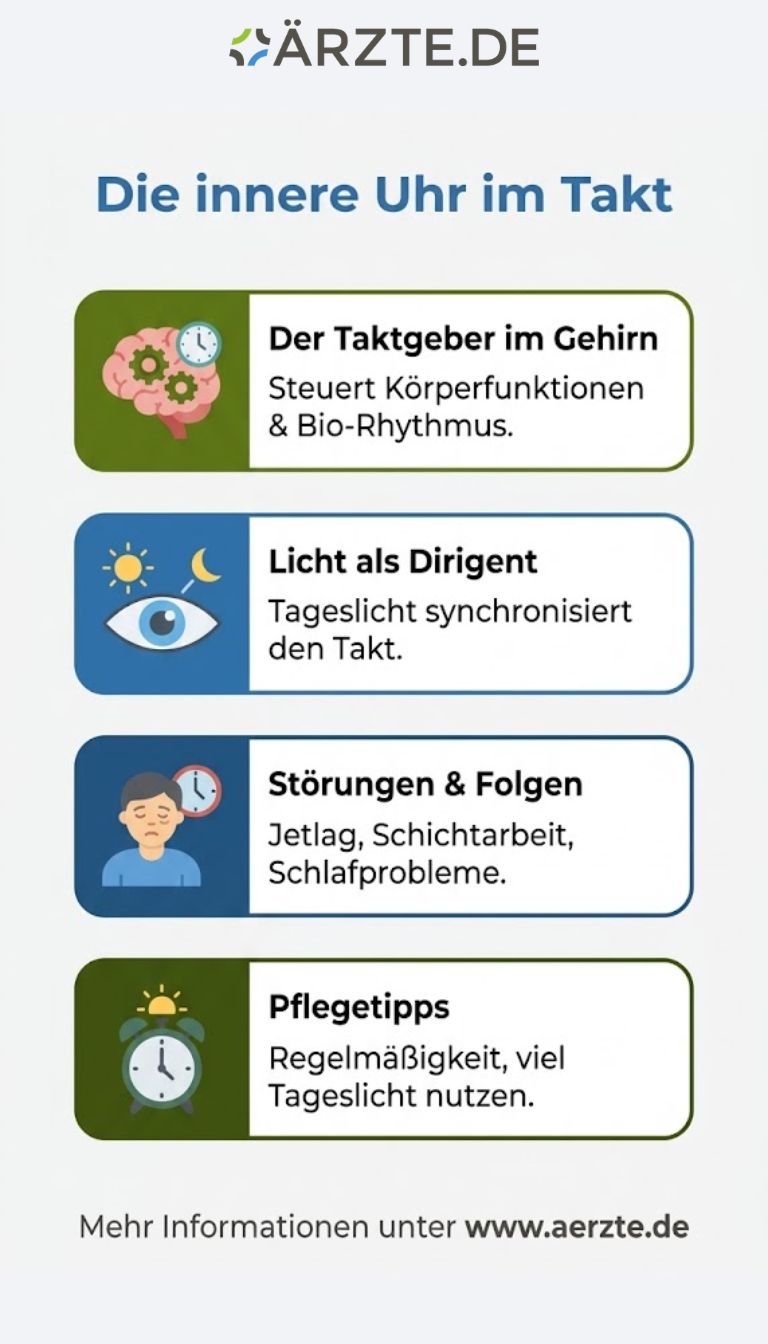 Grafik über die innere Uhr 