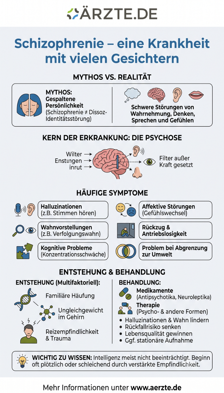 Infografik Schizophrenie