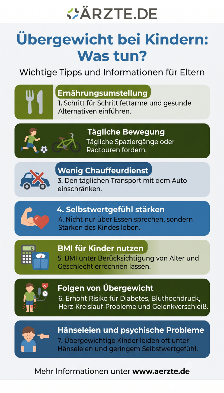 Infografik Übergewicht bei Kindern