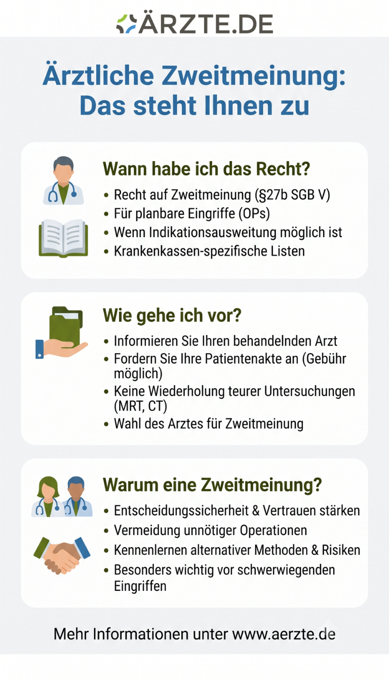 Infografik ärztliche Zweitmeinung