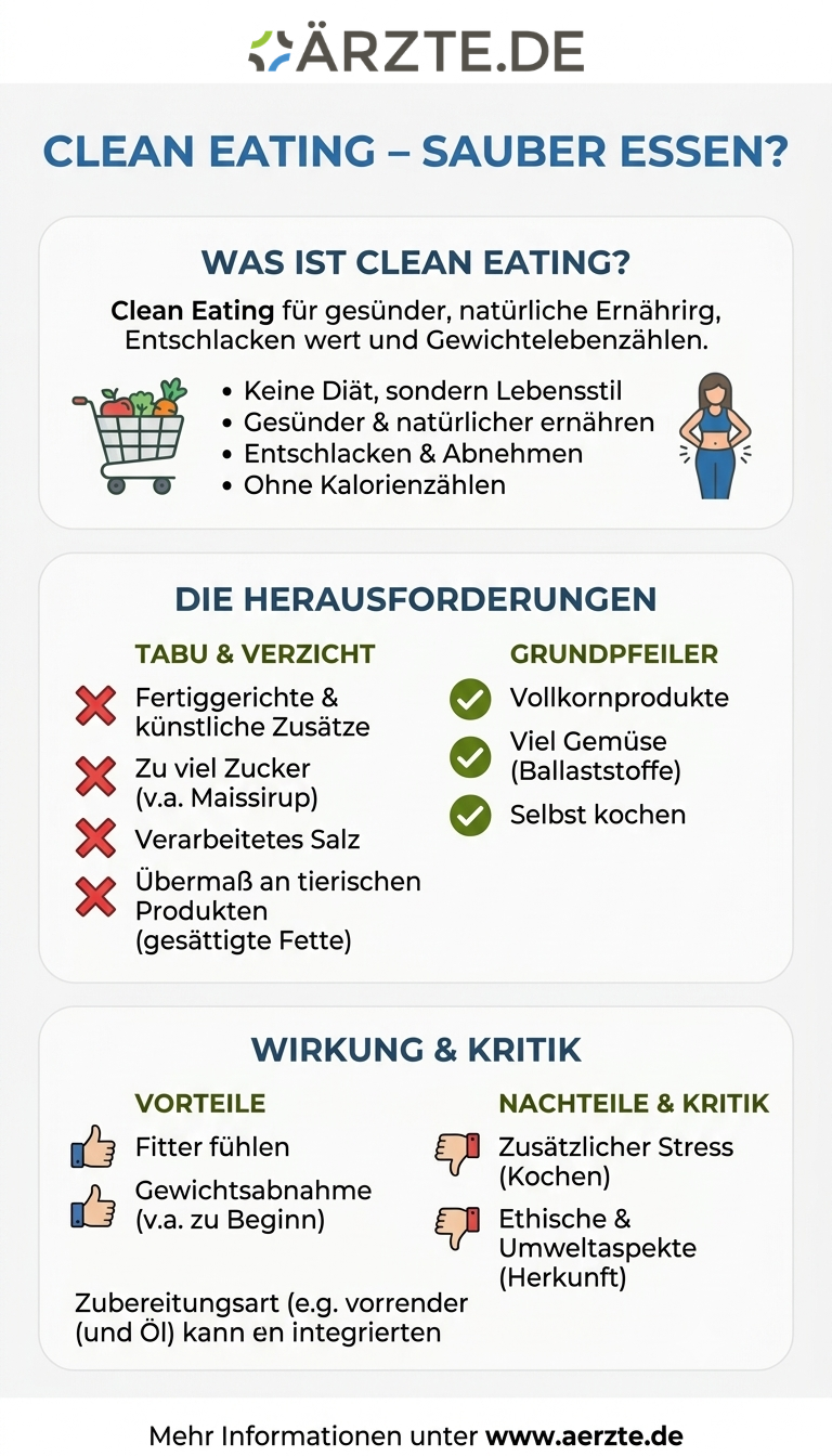 Infografik Clean Eating