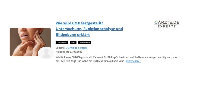 Teaser Beitrag CMD Diagnose