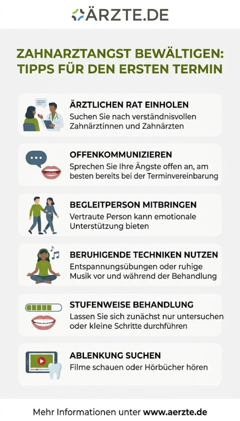 Infografik zum Thema Zahnarztangst