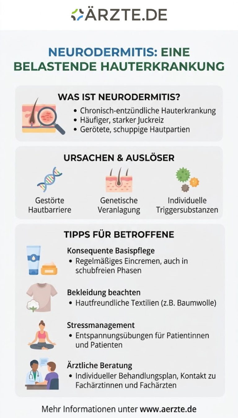 Infografik zum Thema Neurodermitis