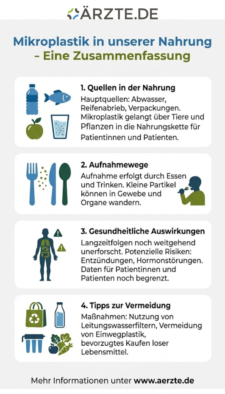 Infografik zum Thema Mikroplastik