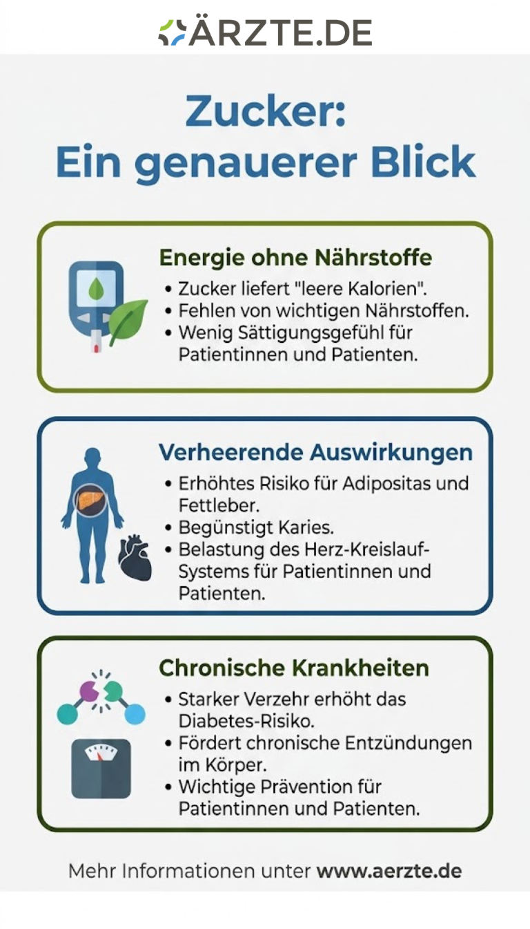 Infografik zum Thema Zucker