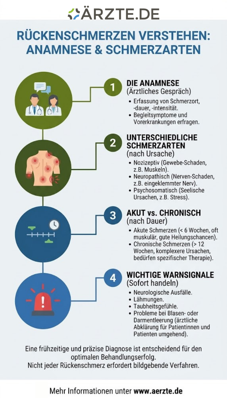 Infografik zum Thema Rückenschmerzen
