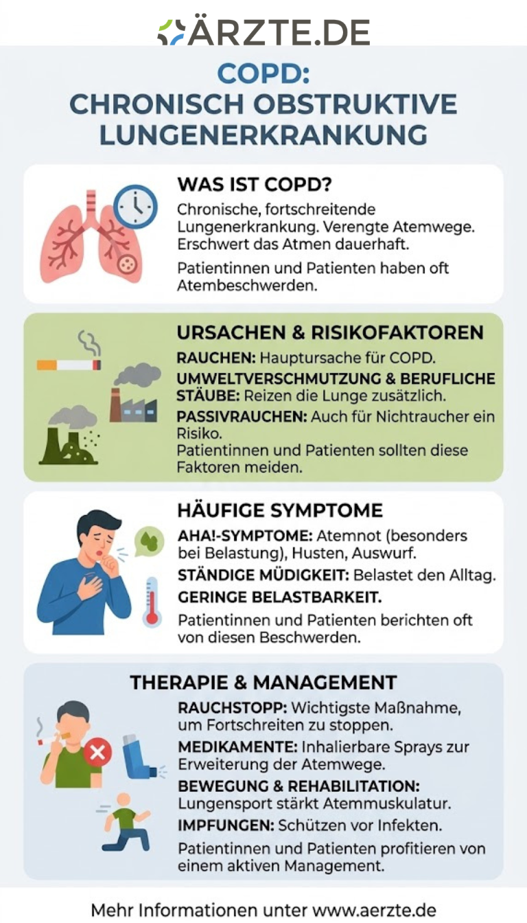 Infografik zum Thema COPD
