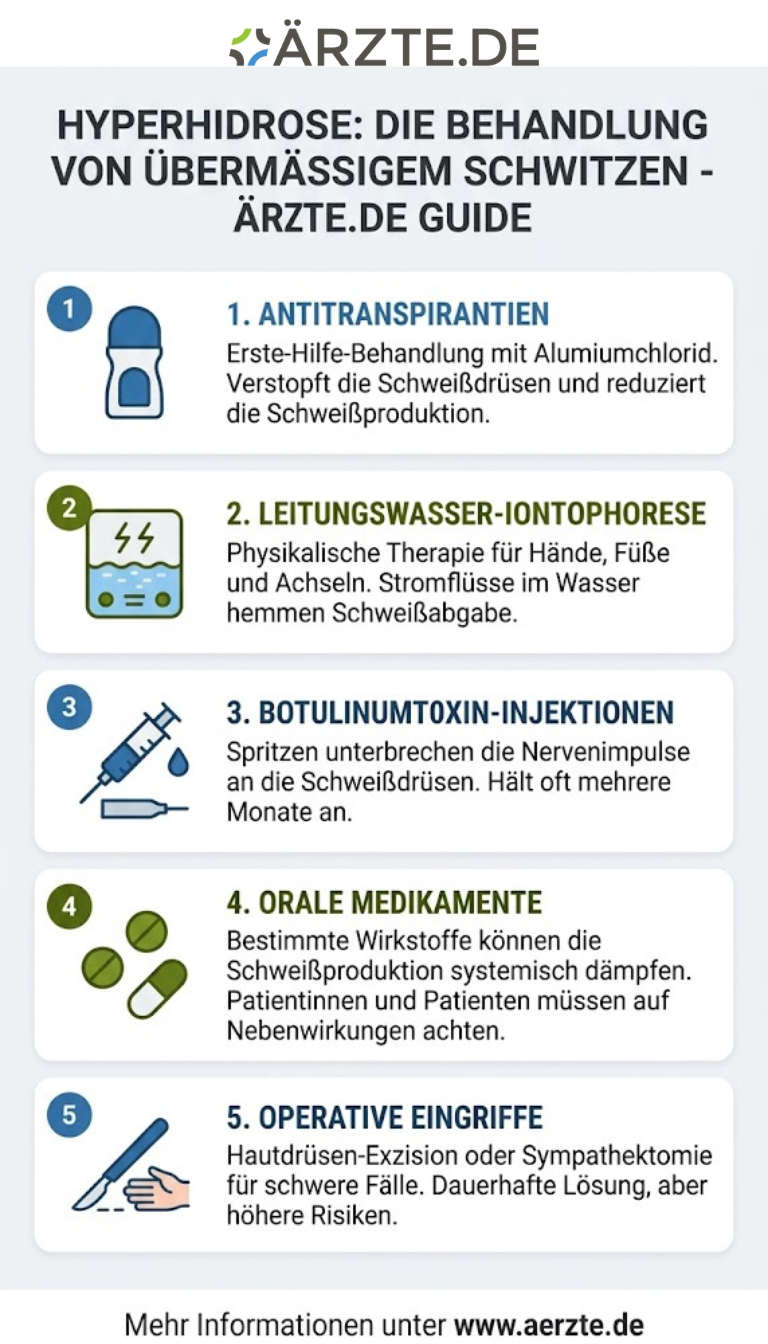 Infografik zum Thema Hyperhidrose