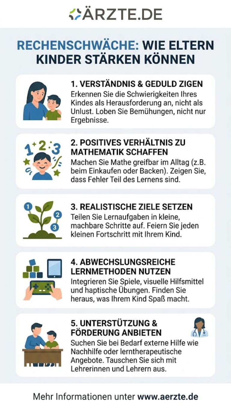 Infografik zum Thema Rechenschwäche