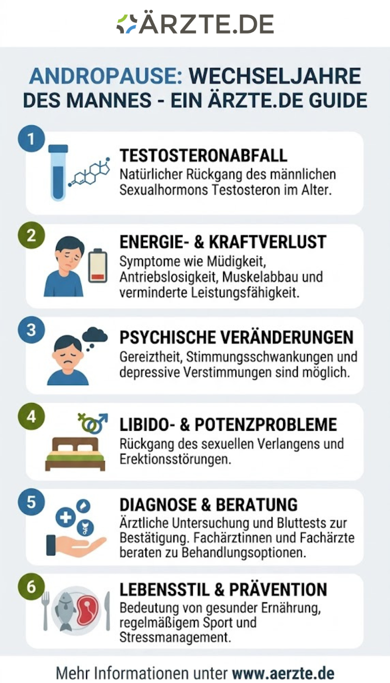 Infografik zum Thema Andropause