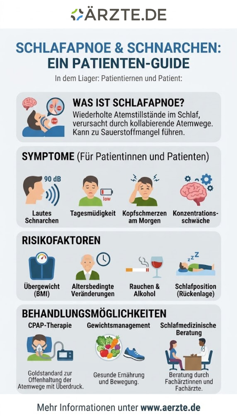 Infografik zum Thema Schlafapnoe