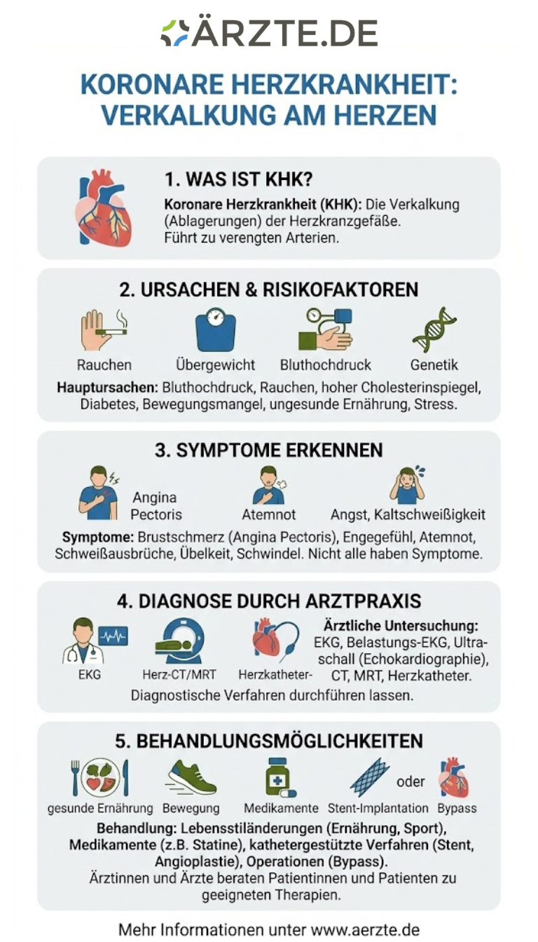 Infografik zum Thema Koronare Herzkrankheit