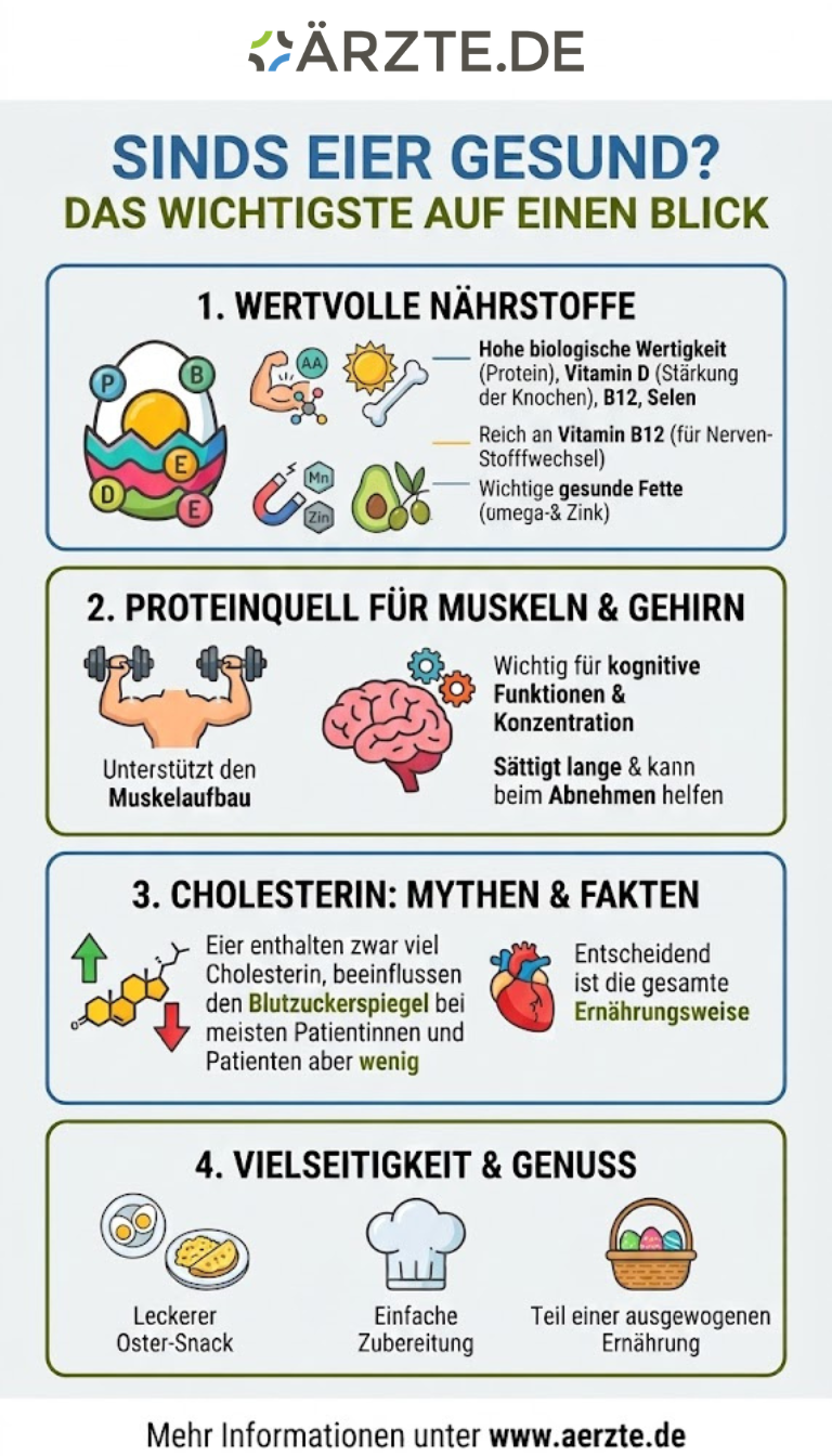 Infografik zum Thema Eier und Gesundheit