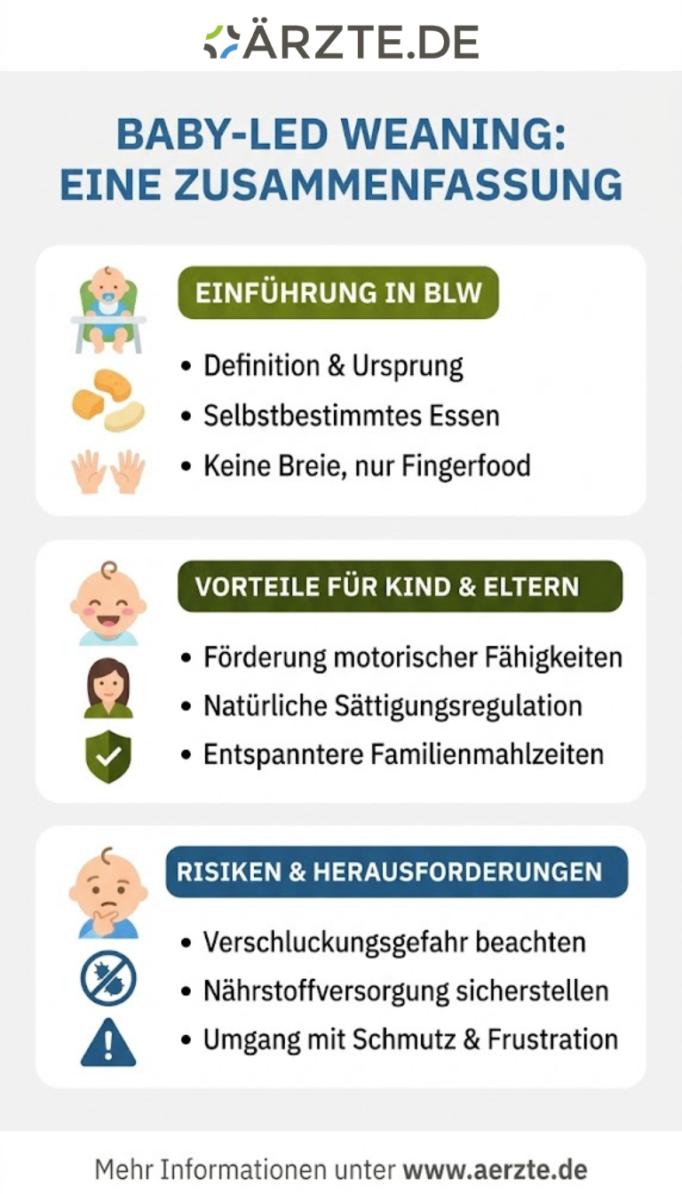 Infografik zum Thema Baby-Led Weaning