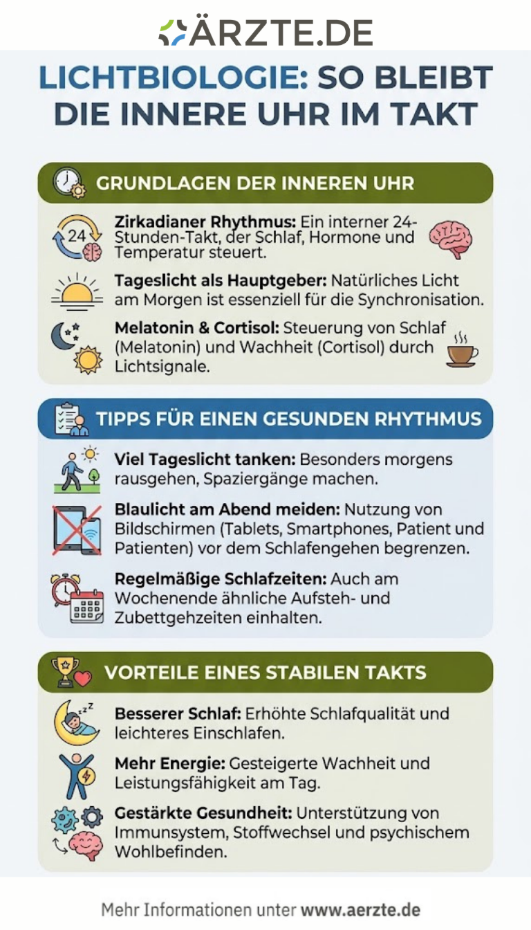 Infografik zum Thema Lichtbiologie