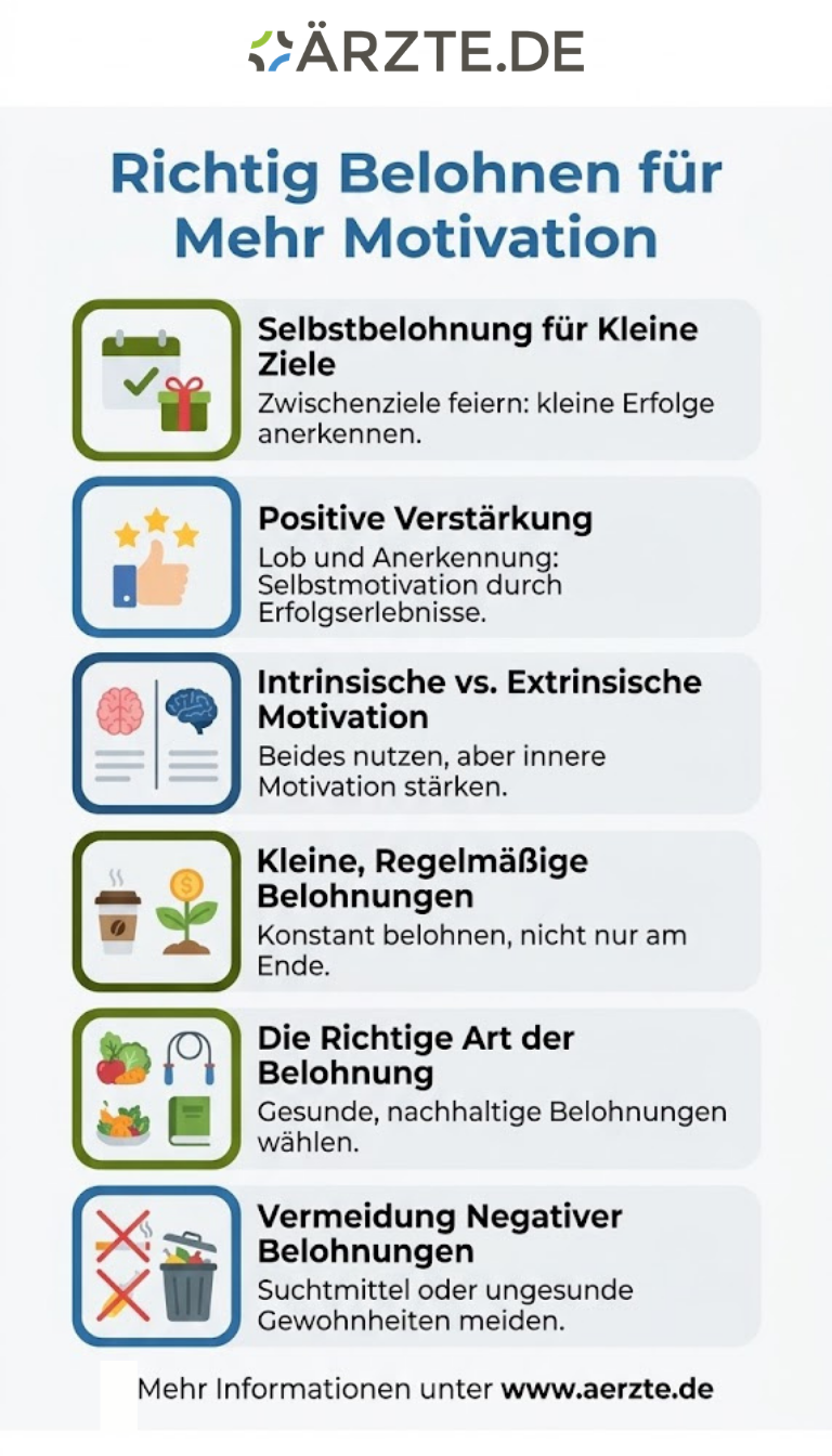 Infografik zum Thema Belohnungssystem