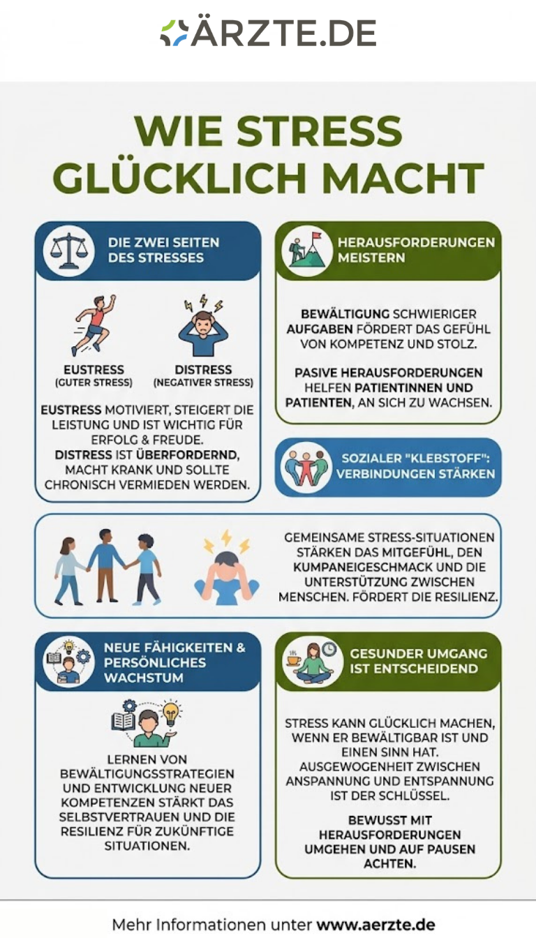 Infografik zum Thema Eustress & Distress