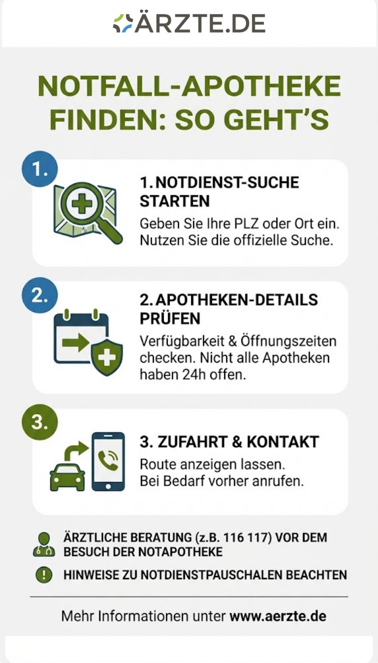 Infografik zum Thema Notfall-Apotheke