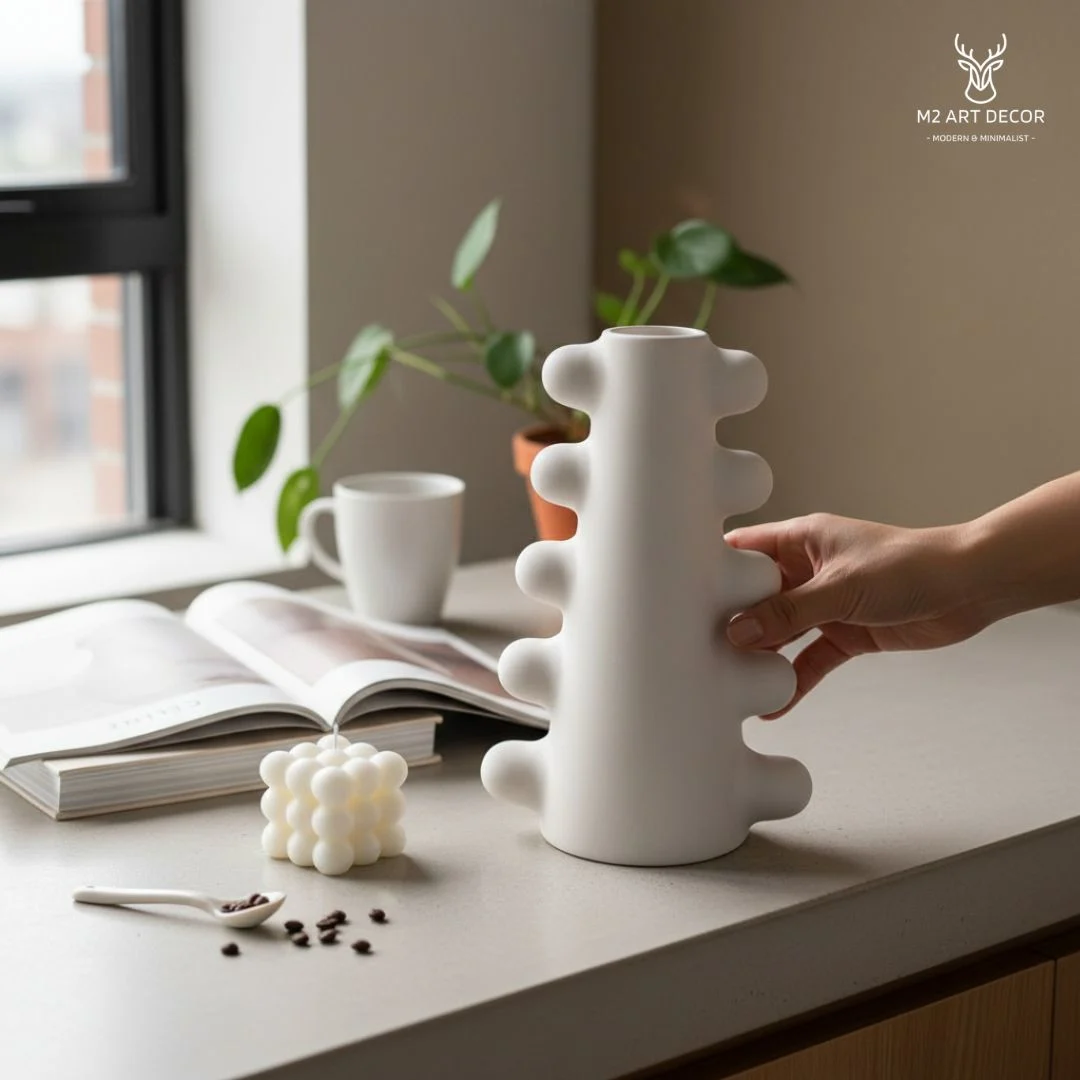 Hình ảnh chính của sản phẩm Lọ wabi sabi trụ dài - M2 Art Decor